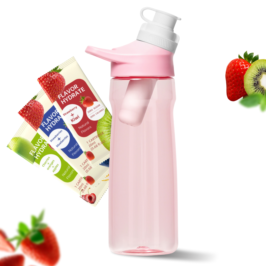 Бутылка спортивная меняет вкус воды с 3 картриджами 720 мл Розовый (27206362) Бутылка спортивная меняет вкус воды с 3 картриджами 720 мл Розовый (27206362)