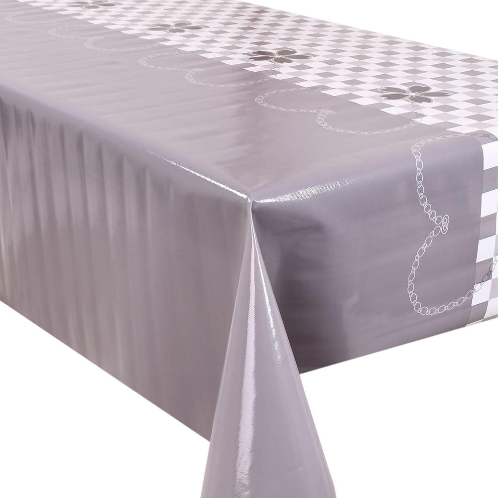 Клеенка на стол Glossy MA-5406 1,37х20 м Серый (29424903)