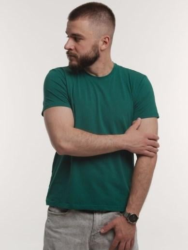 Футболка мужская GBI Base хлопковая M Зеленый (12945)