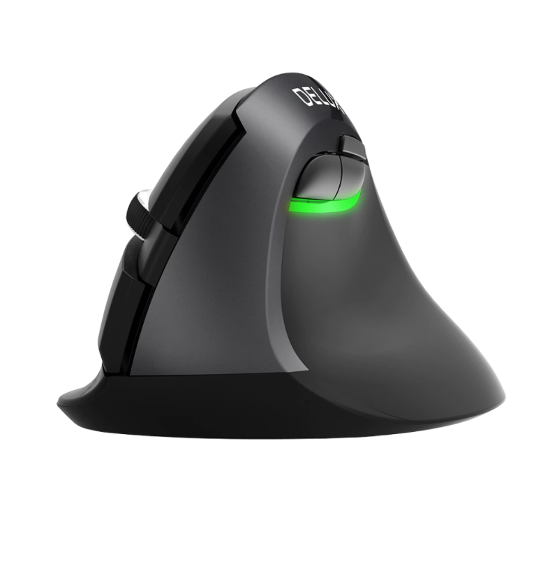 Мышь вертикальная бесшумная Delux M618 Mini DB Wireless
