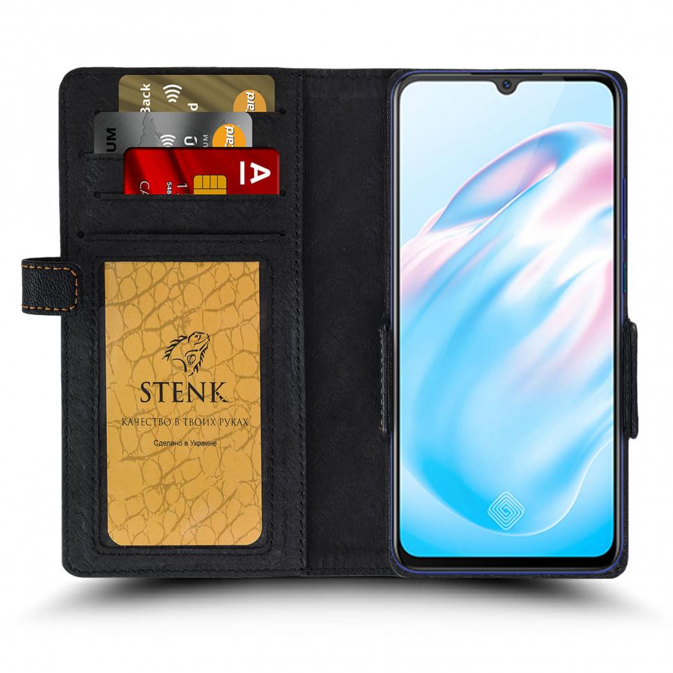 Чехол книжка Stenk Wallet для Vivo V17 Черный (65762)