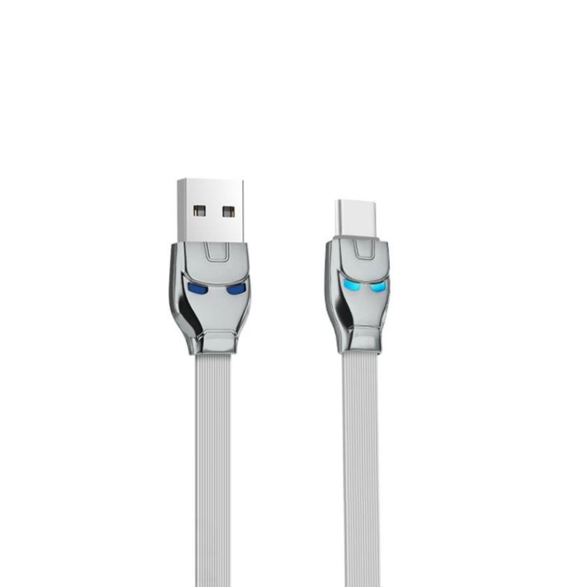 Кабель Hoco U14 Steel man Type-C charging cable Gray
