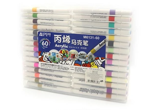 Набор акриловых скетчмаркеров Aodemei Art 60 цветов