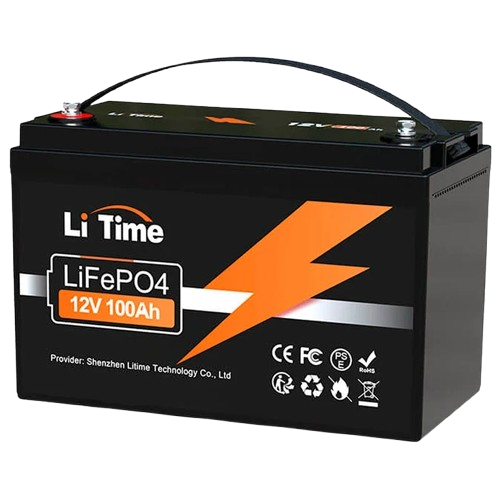 Аккумуляторная батарея LiTime LiFePO4 12,8V 100 Ah Bluetooth Черный (33352780)