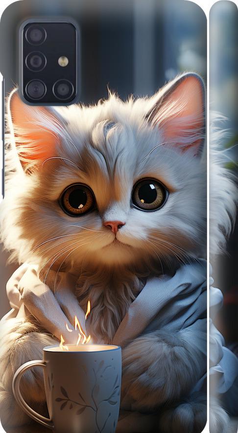 Чехол на Samsung Galaxy A51 2020 A515F White cat (5646m-1827-42517) Чехол на Samsung Galaxy A51 2020 A515F White cat (5646m-1827-42517)