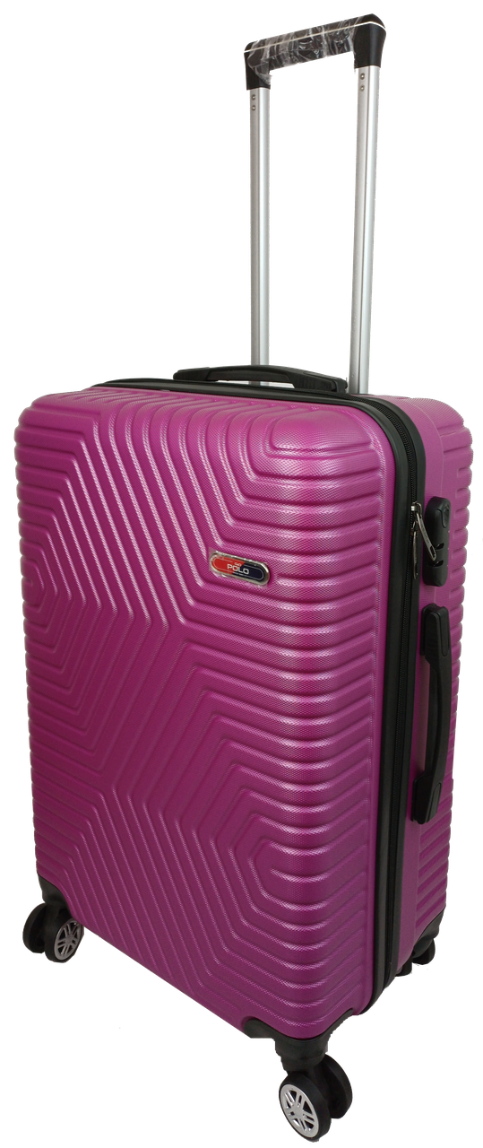 Валіза середня з АБС-пластику GD Polo 70 л Темно-рожевий - фото 2 Валіза середня з АБС-пластику GD Polo 70 л Темно-рожевий - фото 2