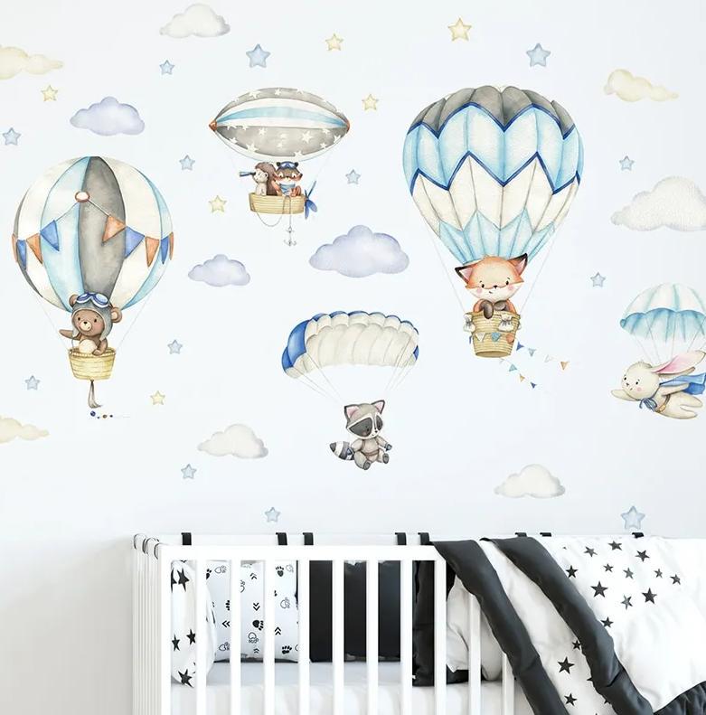 Набор наклеек на стену Воздушные шары BR93347 (81283313) - фото 2 Набор наклеек на стену Воздушные шары BR93347 (81283313) - фото 2