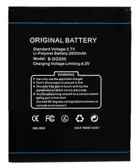 Аккумулятор для телефона Doogee DAGGER DG550 2600 mAh (000021382)