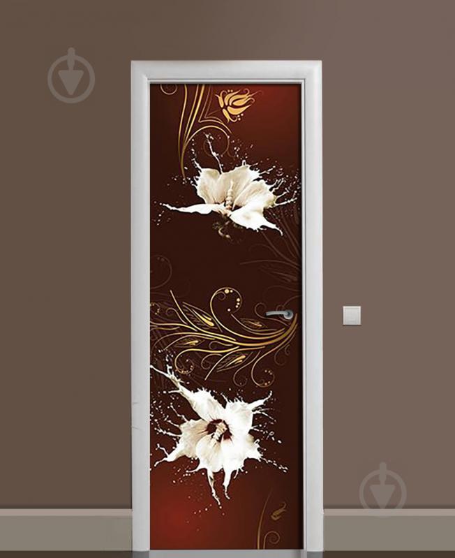 Наклейка на дверь Zatarga «Рисунок молоком» 650х2000 мм виниловая 3Д наклейка декор самоклеящаяся Наклейка на дверь Zatarga «Рисунок молоком» 650х2000 мм виниловая 3Д наклейка декор самоклеящаяся