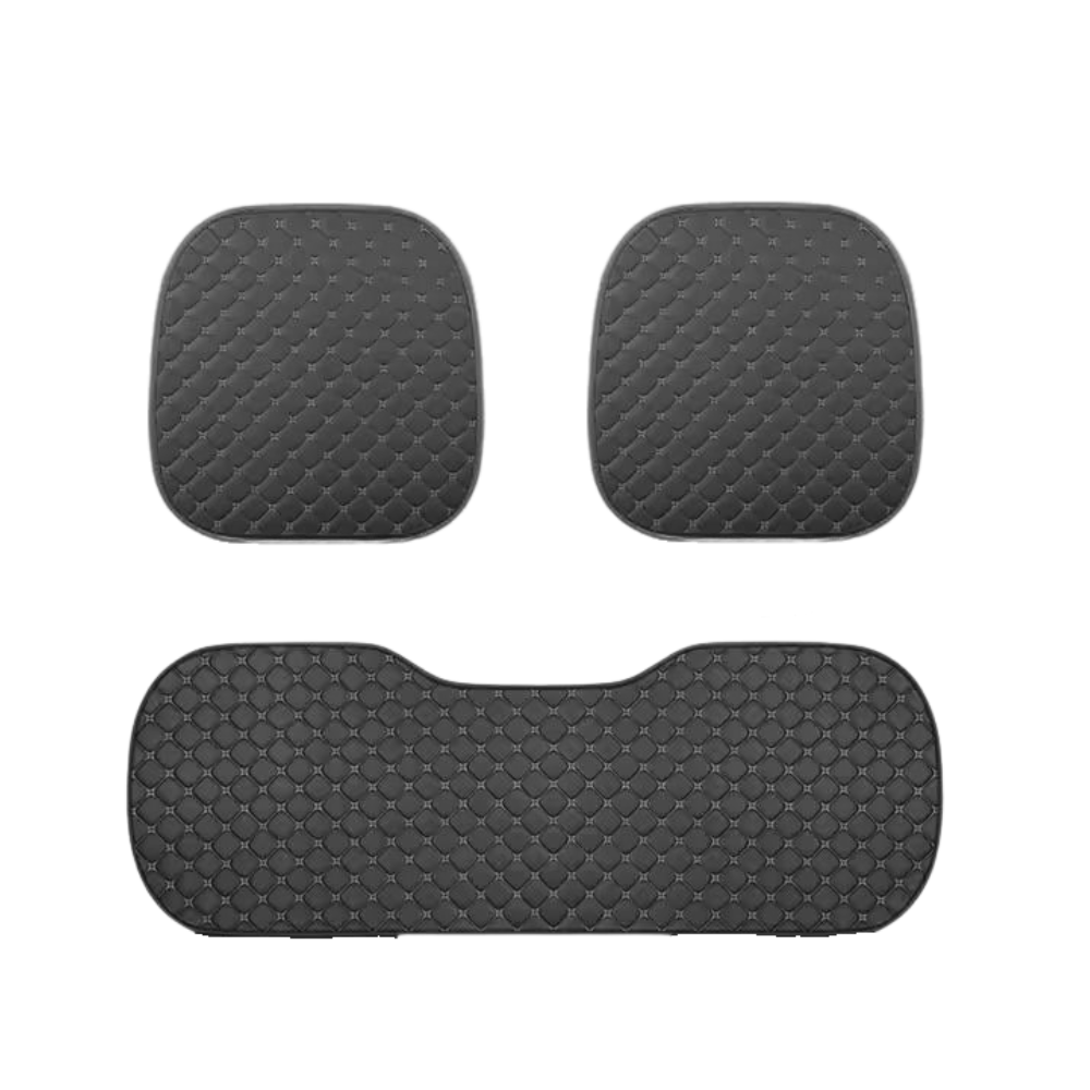 Комплект чехлов в авто на переднее и заднее сиденье 3 шт. Черный