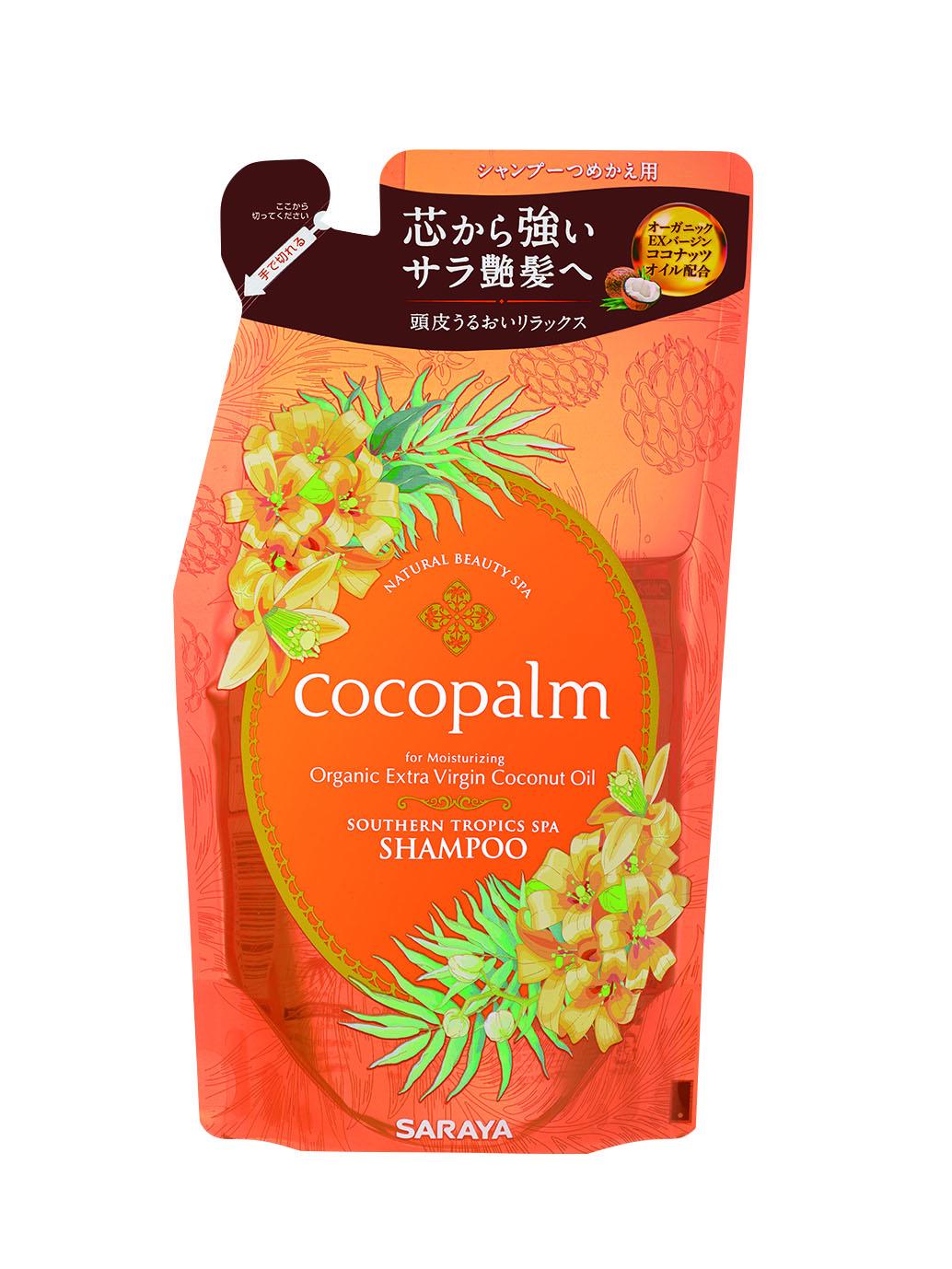 Шампунь Southern Tropics Spa для оздоровлення волосся та шкіри голови Cocopalm наповнювач 380 мл (4973512261404)