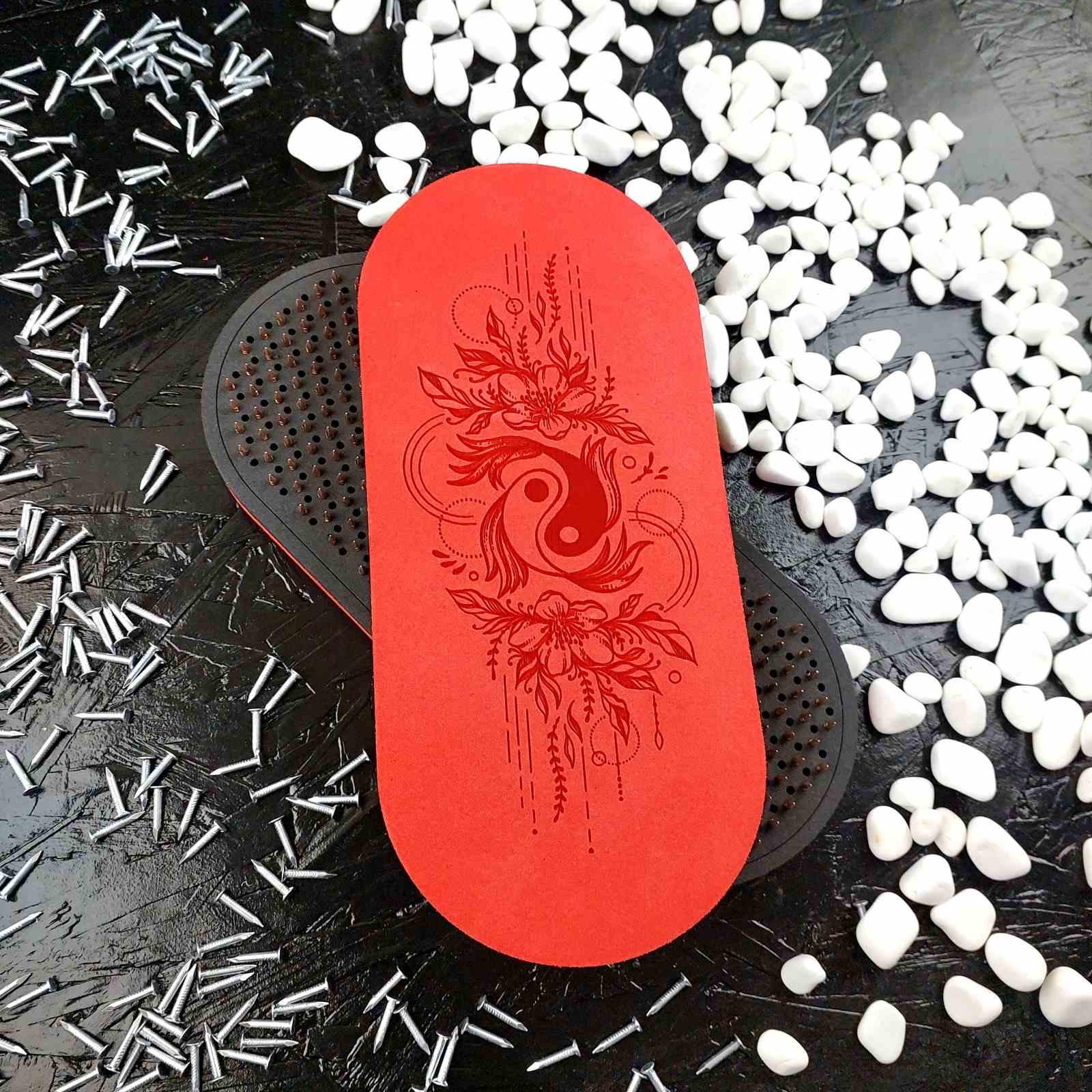 Доски Садху гибкие Инь-Янь шаг 10 мм с чехлом Красный (26407441)