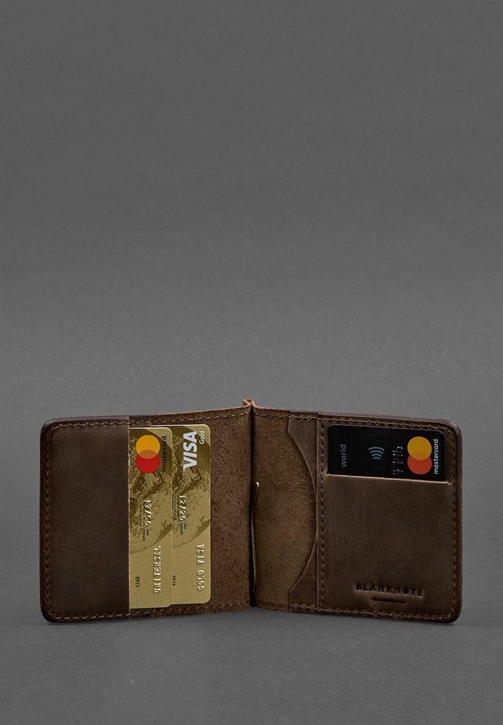 Портмоне мужское кожаное 1.0 Темно-коричневый (A-026091) - фото 4 Портмоне мужское кожаное 1.0 Темно-коричневый (A-026091) - фото 4