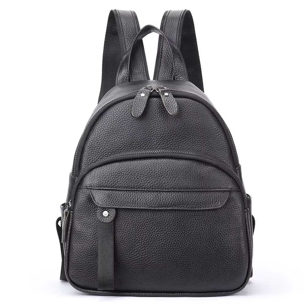 Рюкзак жіночий Lorian з натуральної шкіри на одне велике відділення Чорний (LR 25319-black) - фото 4 Рюкзак жіночий Lorian з натуральної шкіри на одне велике відділення Чорний (LR 25319-black) - фото 4
