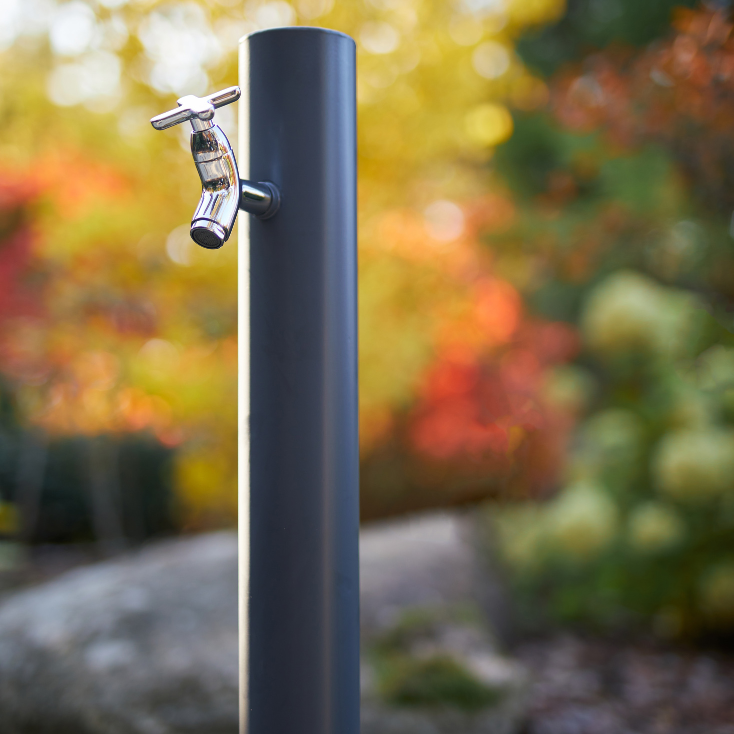 Садовая колонка Vican EVA для воды из нержавеющей стали AISI 304 Графитово-серый (90003) - фото 4