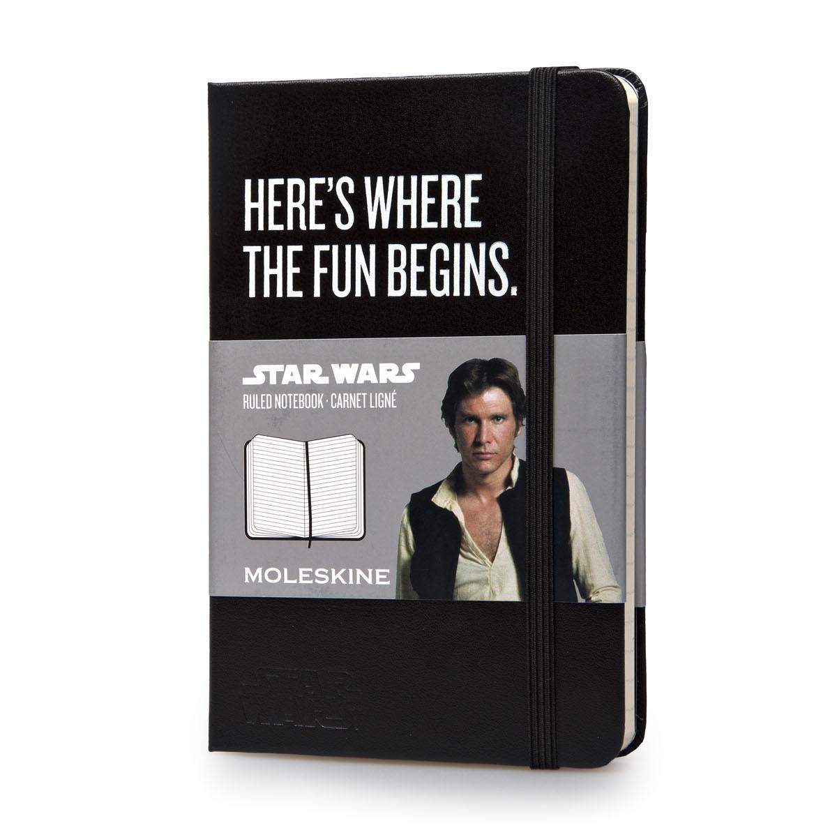 Блокнот Moleskine Limited Star Wars карманный 9х14 см 192 страницы в линейку Черный