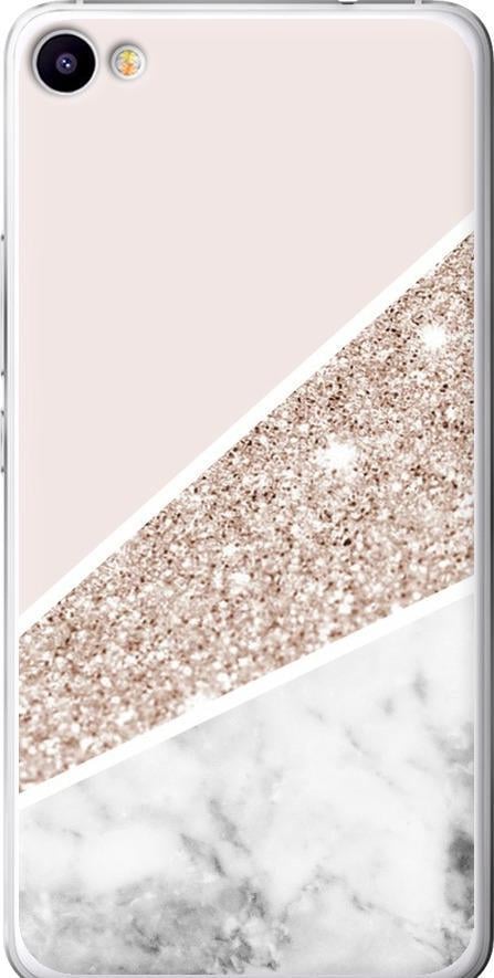Чехол на Meizu U20 Пастельный мрамор (4342t-416-42517)