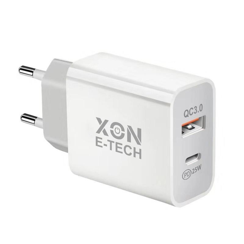 Зарядний пристрій XON PowerCharge USB Type-C PD 25W Білий (PCCW0025AC0W 5894) - фото 2