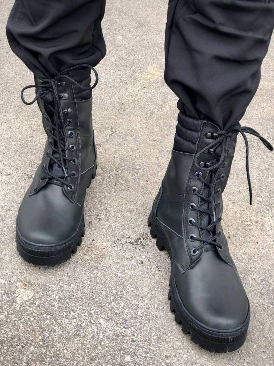 Берці шкіряні зимові YASTREB BLACK на хутрі до -15 C р. 44 Чорний (s15794) - фото 3 Берці шкіряні зимові YASTREB BLACK на хутрі до -15 C р. 44 Чорний (s15794) - фото 3