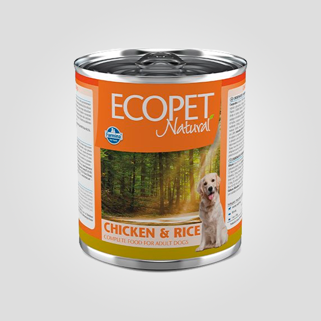 Корм вологий Farmina Ecopet Natural Dog для дорослих собак усіх порід із куркою та рисом 300 г  (20504356)