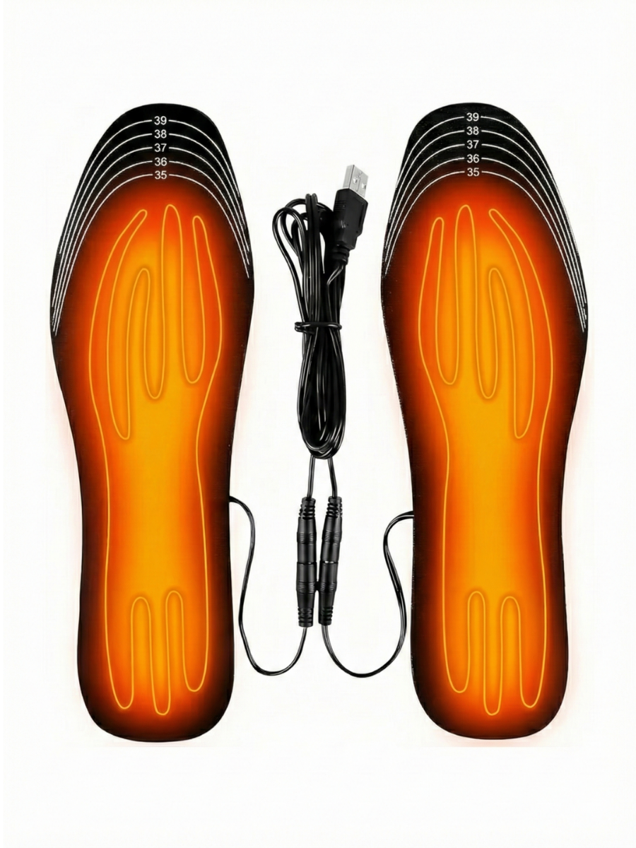 Стельки для обуви с подогревом USB р, 35-40 Черный (5166599672)