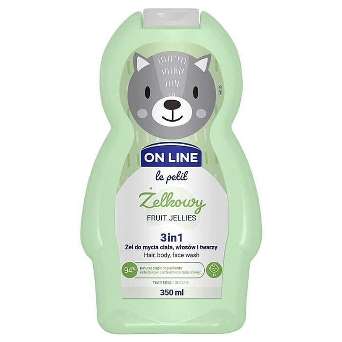 Шампунь + гель для душа On Line Фруктовое желе детский 350 мл (1630762707)