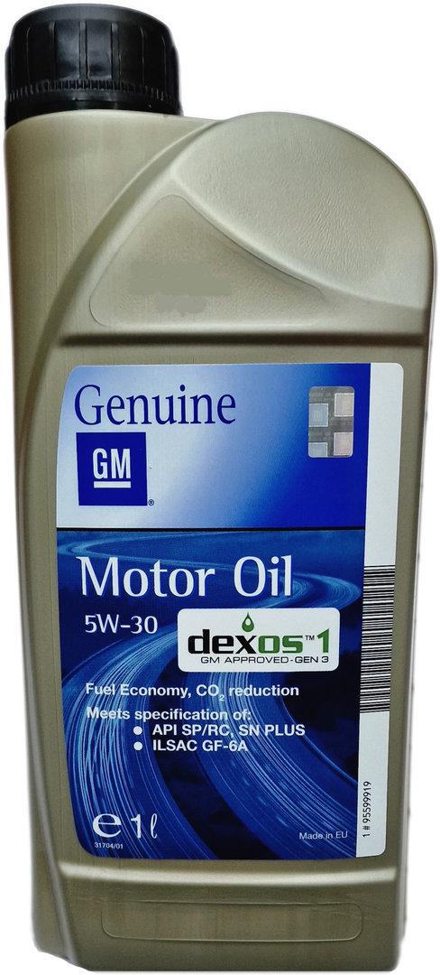 Моторное масло GM Motor Oil Dexos1 5W-30 1 л