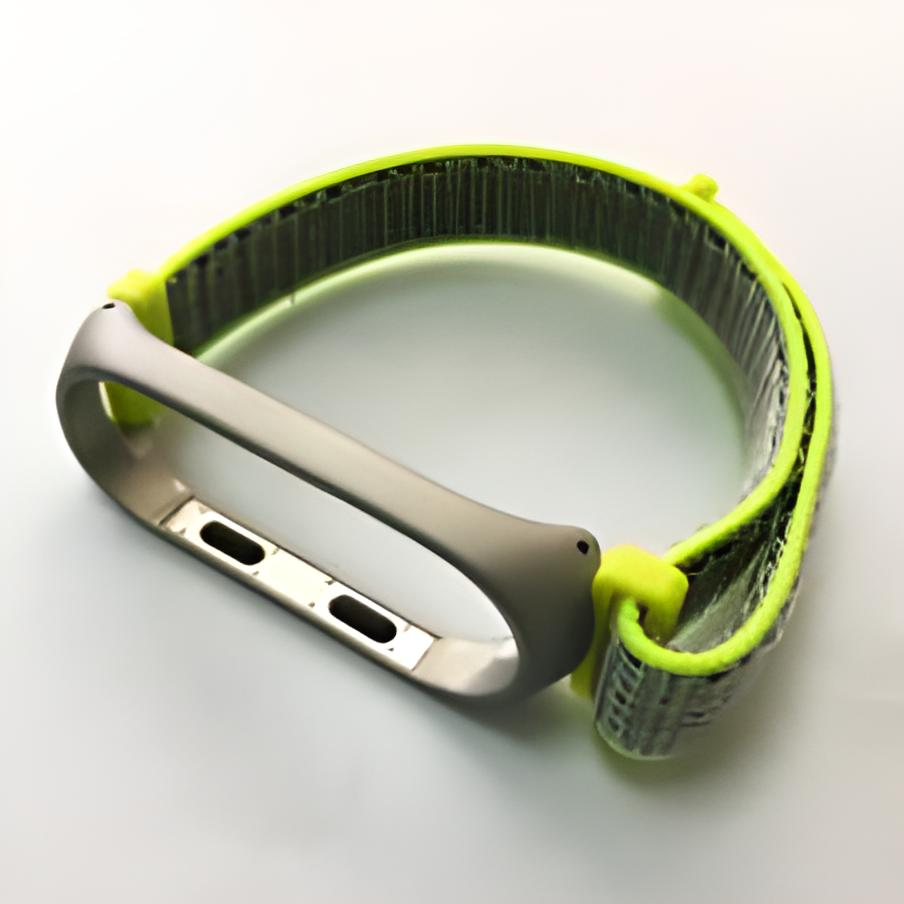 Ремешок для фитнес браслета Xiaomi Mi Band 3 4 Nylon Sport Lime
