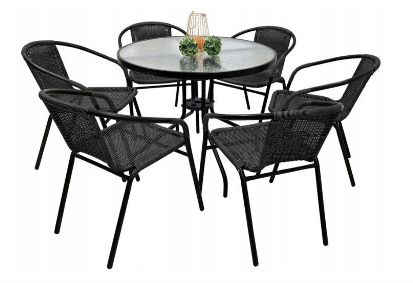 Комплект садовой мебели JUMI Garden Bistro стол 90 см и 6 стулья (OM-359499-1 OM-291850-6)