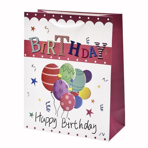 Подарочный пакет Stenson R91174-S Happy Birthday 23х18х10 см (14069937)