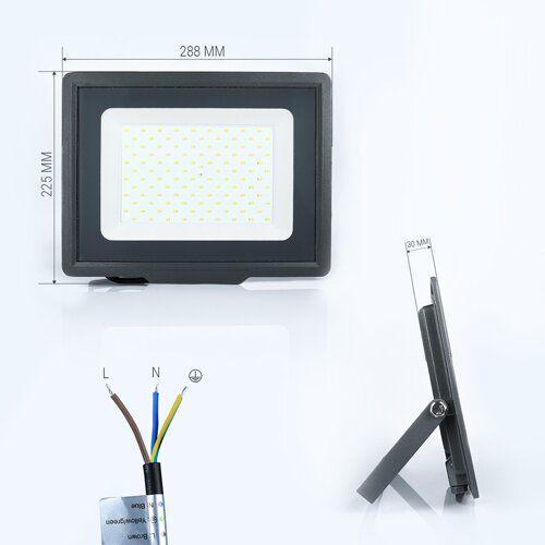 Прожектор Biom 100W S5-SMD-100 Slim 6200К 220V IP65 (14580) - фото 2