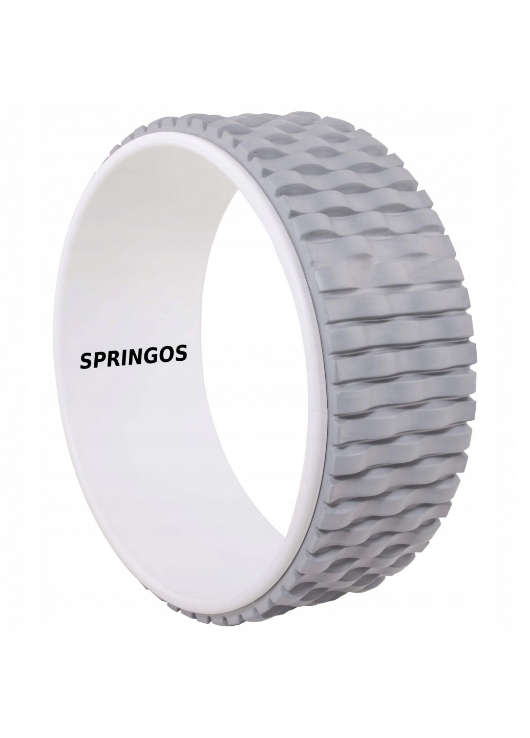 Колесо для йоги Springos Dharma Сіро-білий (FA0205)