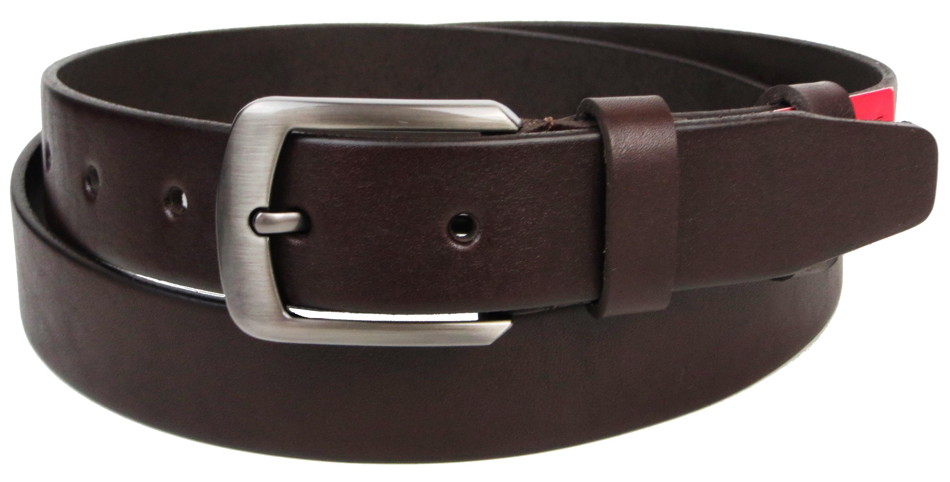 Ремень мужской Skipper кожаный Коричневий (1455-33)