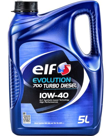 Моторное масло Elf Evolution 700 TURBO DIESEL 10W-40 5 л (214121) - фото 1