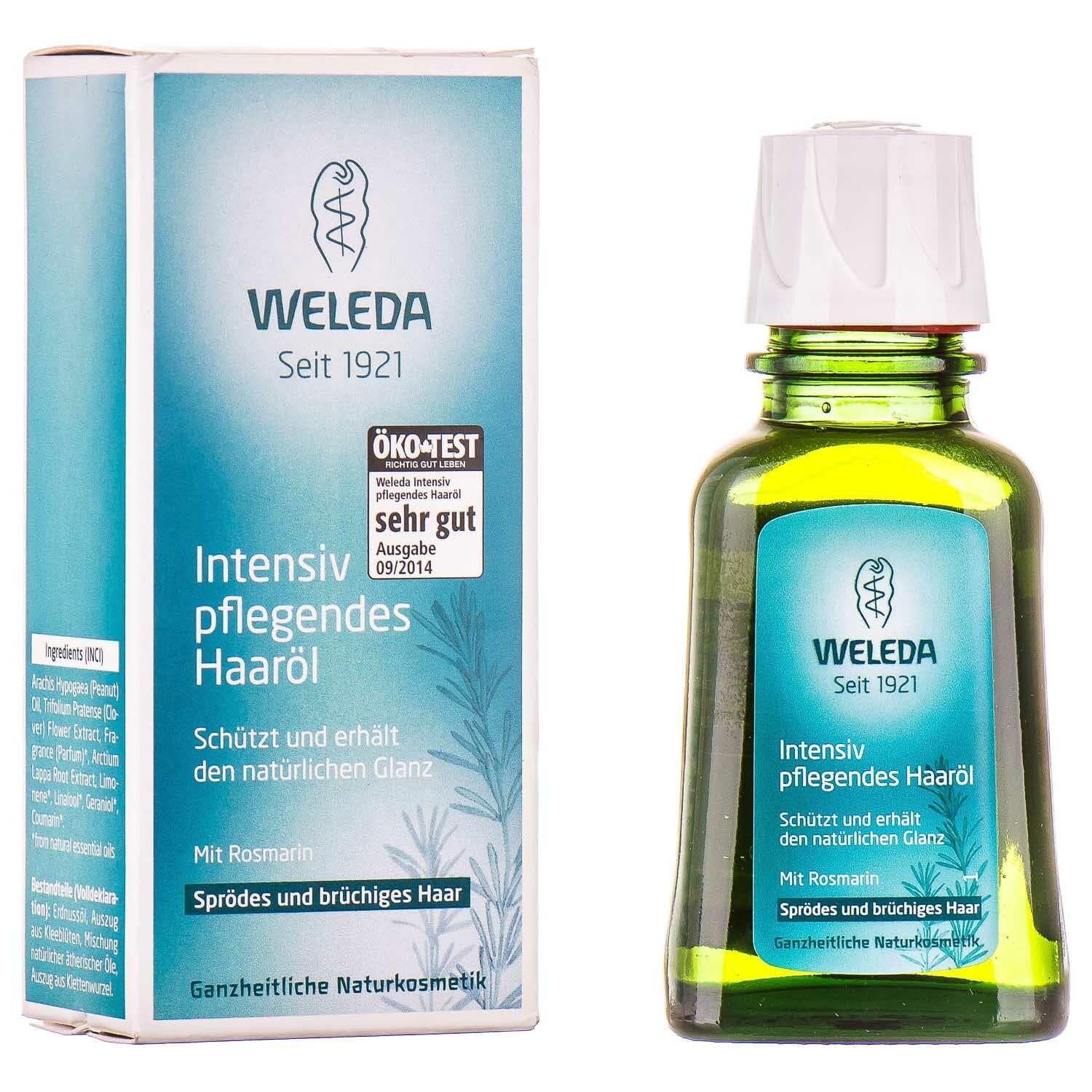 Масло-питание для сухих и ломких волос Weleda Intensiv Pflegendes Haaröl с экстрактом розмарина 50 мл (2032810041)