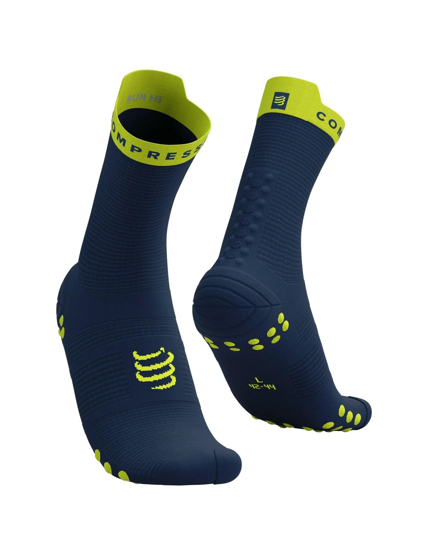 Носки Compressport Pro Racing Socks V4.0 Run high T1 Blues/Green Sheen (d58f6fc4)