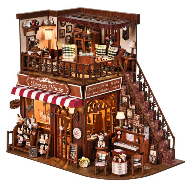 Румбокс интерьерный конструктор Dessert House Кондитерская на пересечении улиц (ZR-04)