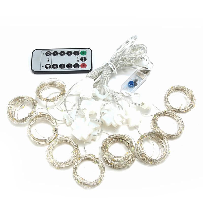 Гірлянда світлодіодна Lesko YLX-0278 LED USB з пультом 2,8х2 м Теплий Білий (24366323)