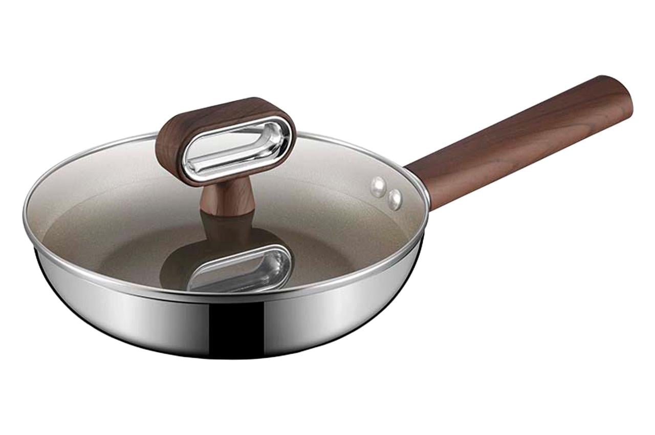 Сковорода нержавіюча Maestro-Elite з кришкою Titanium 200 мм (MR-1260-20) Сковорода нержавіюча Maestro-Elite з кришкою Titanium 200 мм (MR-1260-20)