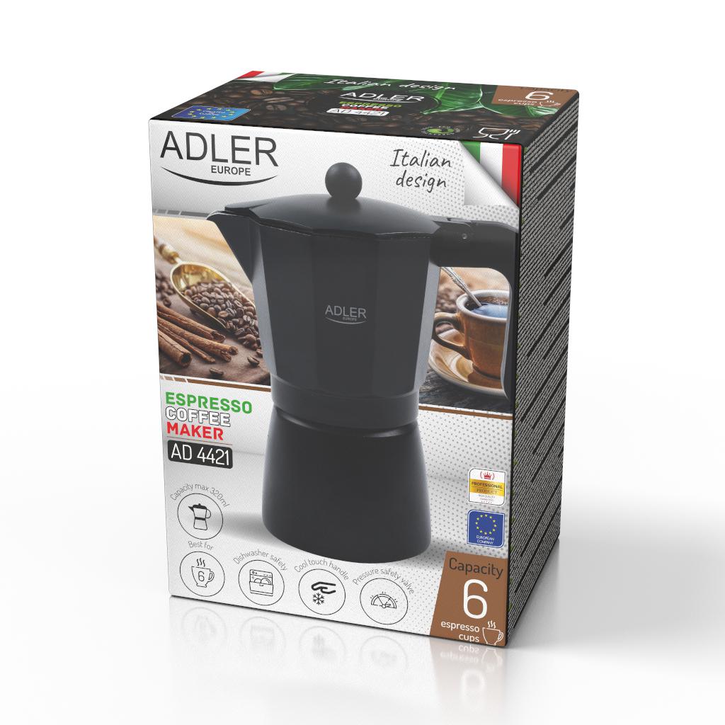 Кофеварка гейзерная Adler 320 мл (AD4421) - фото 6