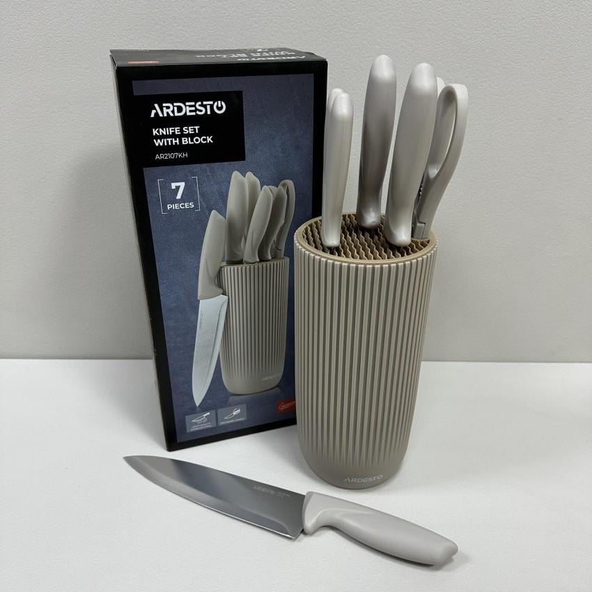 Набор ножей Ardesto Gemini AR2107KH 6 предметов на подставке (2776506725)