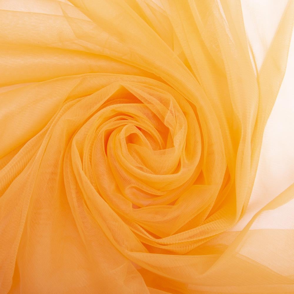 Ткань фатин №28/F евро 3,0 м Оранжевый (23676)