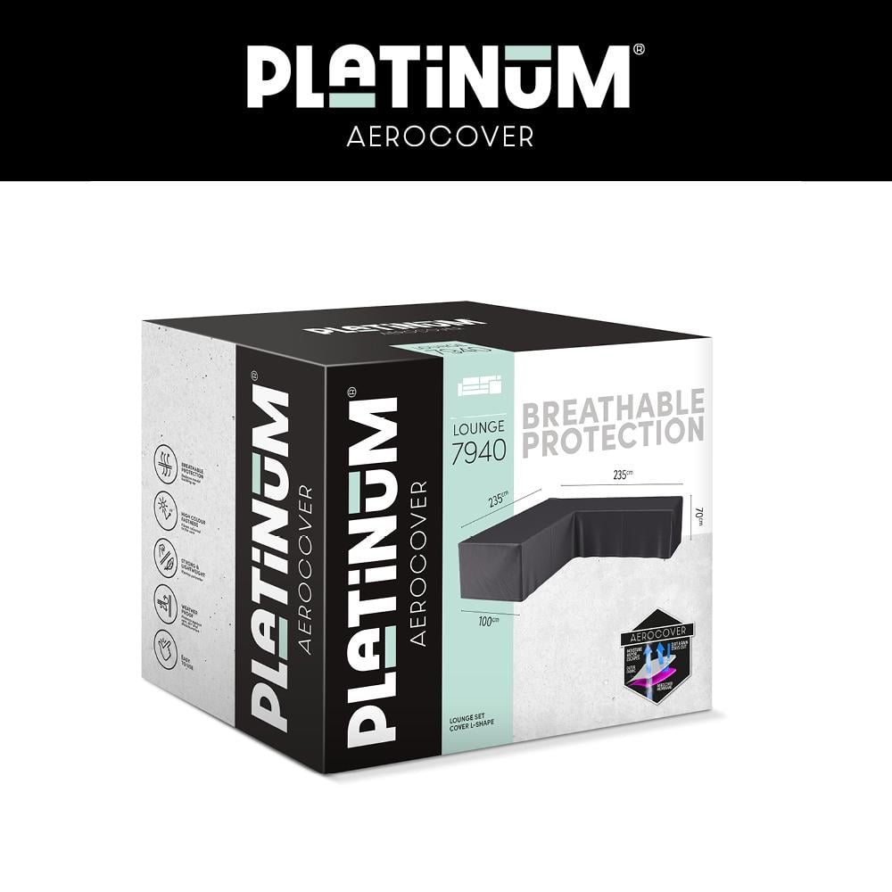 Чехол PLATINUM AeroCover для углового комплекта садовой мебели 235X235X100X70 см Серый (7940) - фото 14 Чехол PLATINUM AeroCover для углового комплекта садовой мебели 235X235X100X70 см Серый (7940) - фото 14