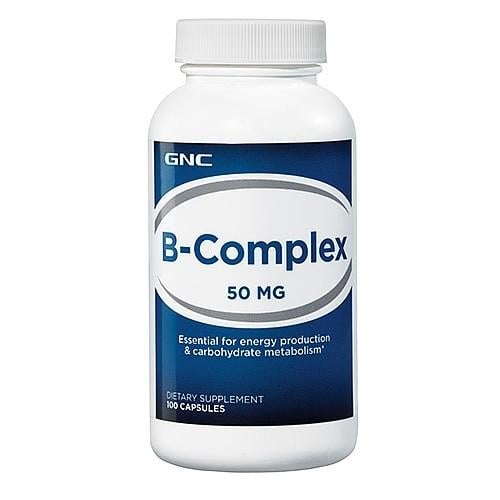 Витамин B для спорта GNC B-Complex 50 мг 100 Caps Витамин B для спорта GNC B-Complex 50 мг 100 Caps