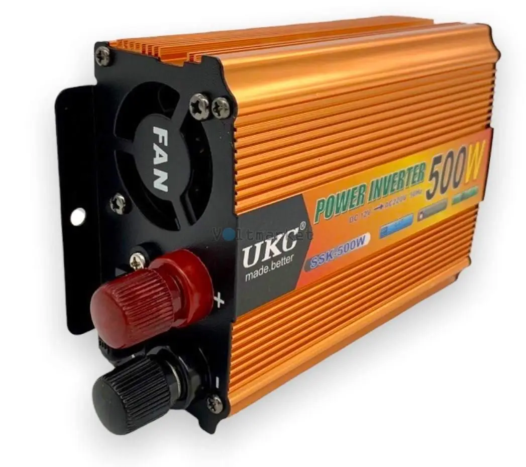 Инвертор автомобильный UKC SSK AC/DC 500W 12V (12517132) - фото 3