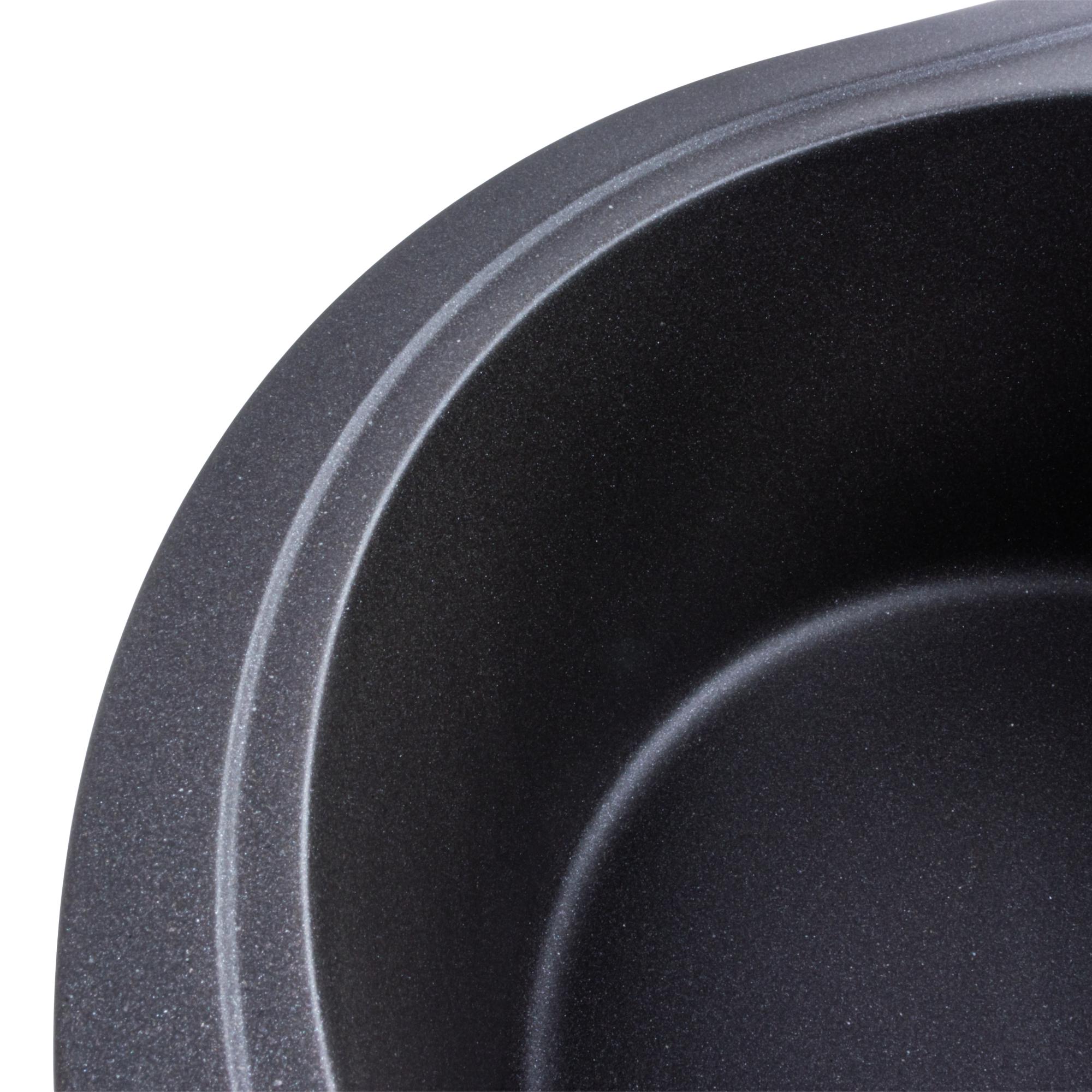 Мийка кухонна Platinum PLS-A40819 гранітна овальна 575x465 мм Сірий (25965333) - фото 5 Мийка кухонна Platinum PLS-A40819 гранітна овальна 575x465 мм Сірий (25965333) - фото 5