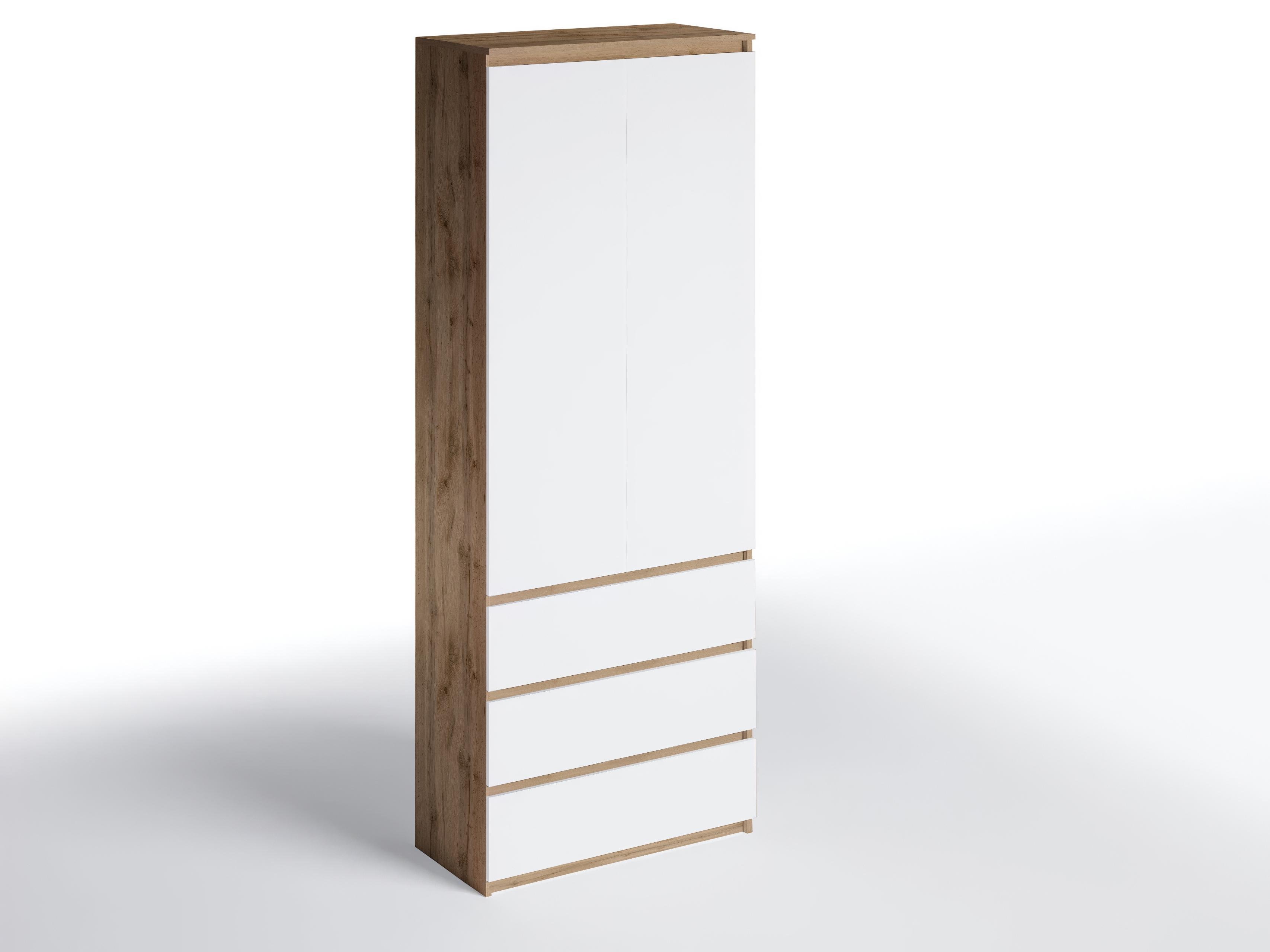 Шкаф с полками и ящиками T-210 803х502х2117 мм Дуб Аппалачи/Белый - фото 3 Шкаф с полками и ящиками T-210 803х502х2117 мм Дуб Аппалачи/Белый - фото 3