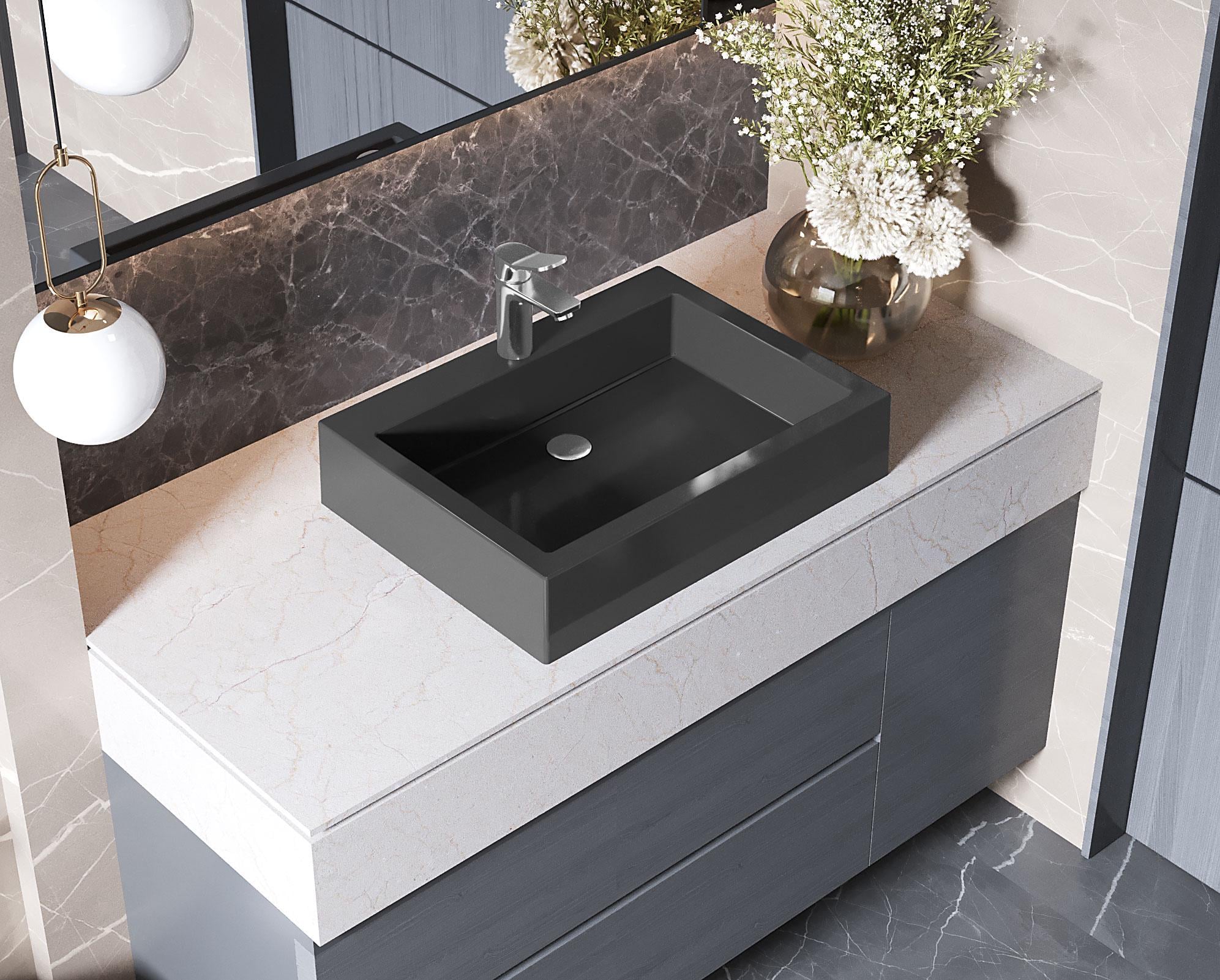 Умывальник накладной Status Deko 60 Black (33557554)