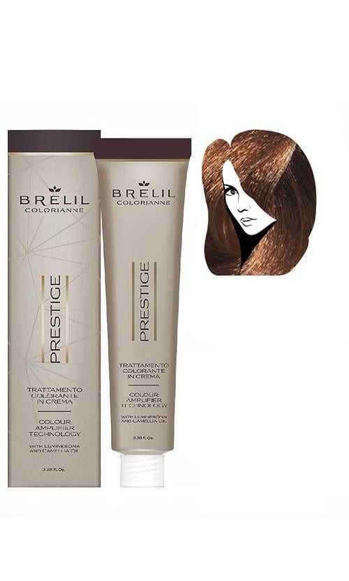 Фарба для волосся Brelil Colorianne Prestige 8/43 Мідно-золотавий світлий блондин (12151)