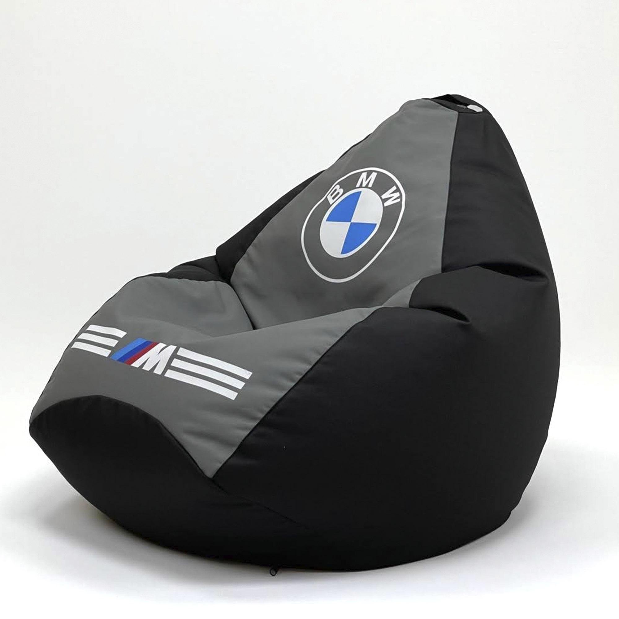 Бескаркасное кресло-мешок BMW L 105х85 см + подушка(100004)